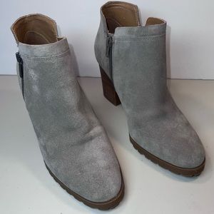 Lucky Brand Women's Gray Ankle Booties In Size 9 (run small, feel 8.5)